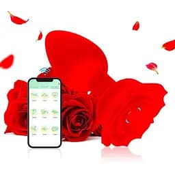 Смарт анальна пробка Smart Rose із силікону 10,5 см K0836-1