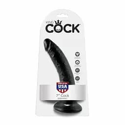 Фалоімітатор King Cock 7 Inch 18 см чорний - мініатюра 4