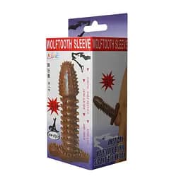 Насадка на пеніс Baile Wolftooth Sleeve 12.5 см коричневий - мініатюра 7