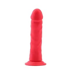 Фалоімітатор Delux Pure Nature Steven.R 22.5 см червоний - мініатюра 4