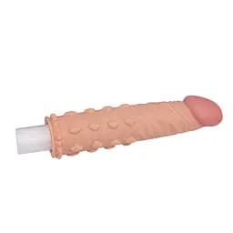 Насадка на пеніс Lovetoy Pleasure X-Tender Series 17.5 см тілесний - мініатюра 3