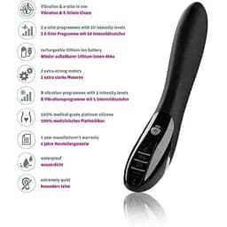 Містимулятор вібратор з електростимуляцією Mystim Electric Eric eStim Black - мініатюра 5