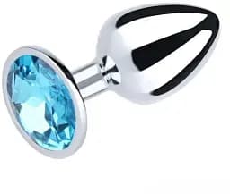 Металлическая анальная пробка I’MCUM Metal Anal Plug Размер M Голубой (7970379617704) (IM-MPlug_M_blue)