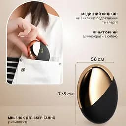 Стимулятор клітора вакуумно-хвильовий вуманайзер Portable Sucker 10 режимів USB-зарядка Білий - мініатюра 2