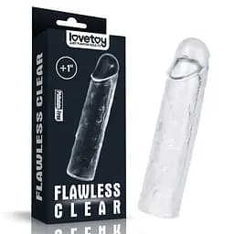 Насадка на пеніс Lovetoy Add 1 Flawless 15.5 см прозорий - мініатюра 3