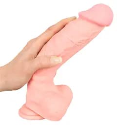 Фалоімітатор Medical Silicone Dildo 24 см тілесний - мініатюра 5