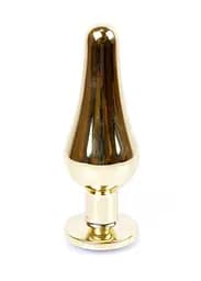Анальна пробка - Jewellery Gold BUTT PLUG- Clear - мініатюра 8