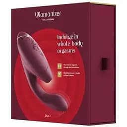 Вакуумний кліторальний стимулятор Womanizer Duo 2 Bordeaux - мініатюра 9