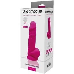 Фалоімітатор Real Love Premium Silicone Dildo 8.5 21.6 см рожевий