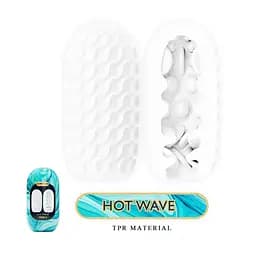 Мастурбатор яйце Pretty Love Hot Wave Venus X Egg білий - мініатюра 3