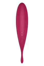 Вакуумний кліторальний стимулятор з вібрацією Satisfyer Twirling Pro+ червоний - мініатюра 5