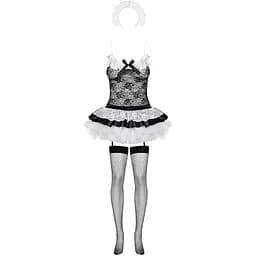 Еротичний костюм Obsessive Housemaid 5 pcs costume S/M - мініатюра 3