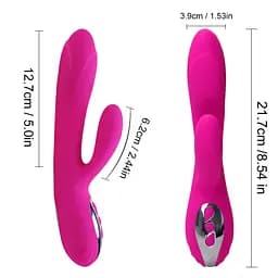 Вібратор Joker Heating Double Vibrating Massage Stick рожевий - мініатюра 7