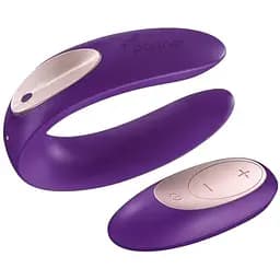 Вібратор для пар Satisfyer Double Plus Remote з пультом дистанційного керування та двома моторчиками