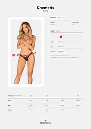 Трусики Obsessive Chemeris thong M/L - мініатюра 7