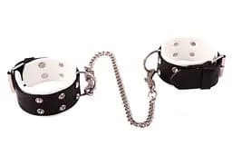 Наручники на ноги Whips Collection, біло-чорні WHIPS 58-00067 103379