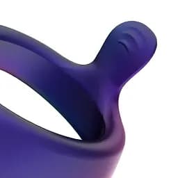 Ерекційне кільце з вібрацією Hueman Vibrerende Strap-On Ring силікон, акумулятор, регульована посадка - мініатюра 4