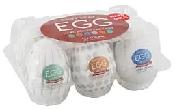 Набір мастурбаторів Tenga Egg Hard Boild Pack 6 шт. білий - мініатюра 10