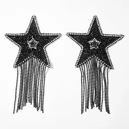Пестис-звезды с бахромой JSY Nipple Sticker RT236112 Black, стикеры