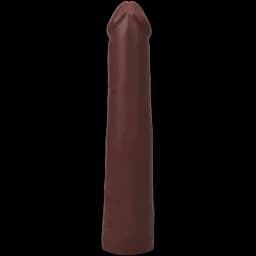 Фалоімітатор Doc Johnson The Realistic Cock ULTRASKYN 9 Inch, шоколадний - мініатюра 4