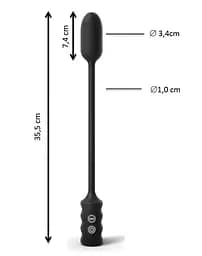 Віброяйце Dorcel Deep Explorer 35.5 см чорний - мініатюра 7