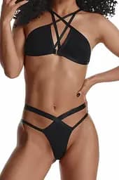 Комплект білизни Demoniq LadyX Casilda XL чорний - мініатюра 5
