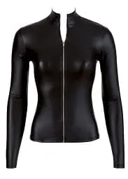 Топ Cottelli Party Long Sleeve Zip, XL (чорний) - мініатюра 4