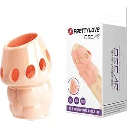 Насадка на пенис Pretty Love Oskar Penis Thicker Flesh 6.4 см телесный