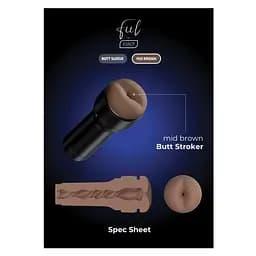Мастурбатор попа Kiiroo Feel Stroker Butt Mid Brown для секс-машини Keon - мініатюра 8