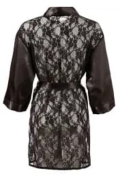 Пеньюар Cottelli Collection Lingerie Lace Kimono L/XL чорний - мініатюра 4