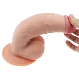 Реалістичний фалоімітатор з мошонкою The Ultra Soft Dude 8.5 дюйма - мініатюра 7