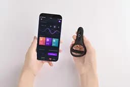 Ерекційне кільце Fun Town Rise подвійне управління зі смартфона Black - мініатюра 9