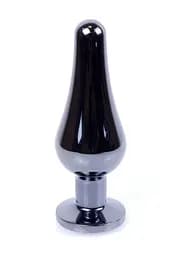 Анальна пробка - Jewellery Dark Silver BUTT PLUG- Purple - мініатюра 8