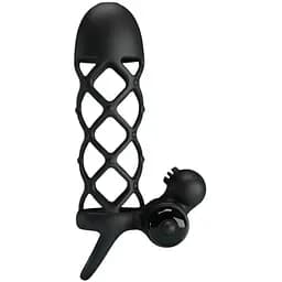 Насадка на пенис Pretty Love Vibro Penis Sleeve I 13.5 см черный