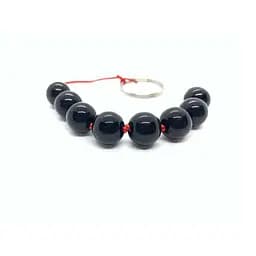 Анальні буси з чорного загартованого скла K000945