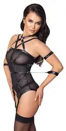 Комплект Cottelli Collection Basque Bondage S чорний - мініатюра 4