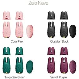 Смарт-вібратор для грудей Zalo Nave Turquoise Green пульт ДК робота через програму - мініатюра 8