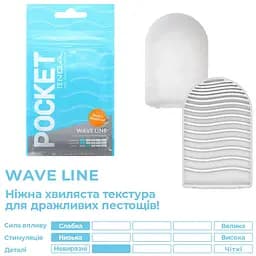 Мастурбатор Tenga Pocket Wave Line (4821002029846) - мініатюра 3