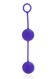 Вагінальні кульки силіконові Posh Silicone O Balls фіолетові California Exotic - мініатюра 2