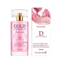 Парфуми з феромонами для жінок Gold Powder сексуальні парфуми та перламутровим порошком 50 мл рожевий