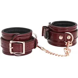 Наручники Liebe Seele Wine Red Handcuffs 27 см бордовий