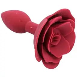 Силіконова анальна пробка Rose від SILICON 11 см Бордовий K0633-1