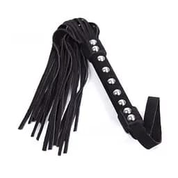 Флогер DS Fetish Leather flogger black suede leather