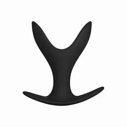 Анальна пробка-розширювач фігурна TPE 85 мм 25 мм / 72 мм чорна