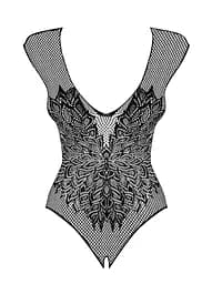 Еротичне боді Obsessive B112 з вишитими крилами S/M/L чорний - мініатюра 3