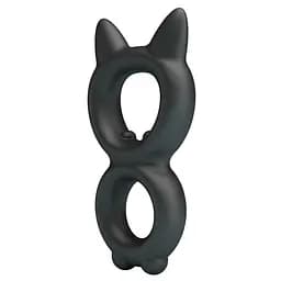 Ерекційне кільце Crazy Bull Super Soft Silicone Toran, чорне PRETTY LOVE BI-210365 103644 - мініатюра 7
