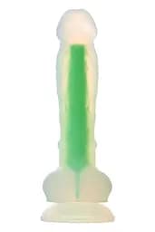 Фалоімітатор Radiant Glow In The Dark Soft 17.5 см зелений - мініатюра 2