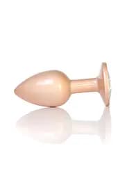 Анальна пробка - Jewellery Pearl Gold Plug Clear S - мініатюра 3