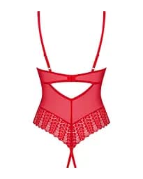 Боді Obsessive Ingridia crotchless teddy XS/S - мініатюра 4