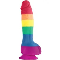 Фалоімітатор Colours Pride Edition 6 Inch 21 см райдужний